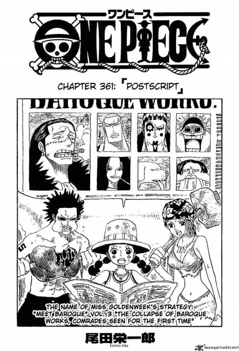 One Piece Chapter 361 — page 1