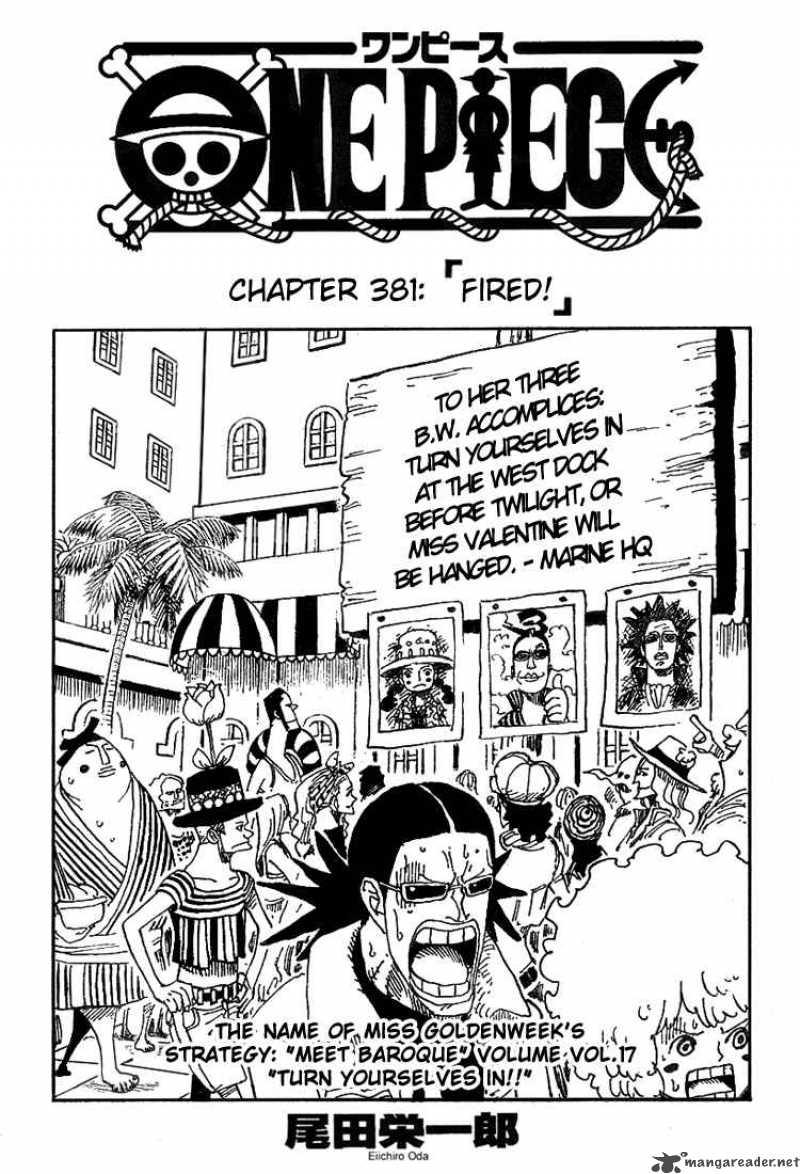 One Piece Chapter 381 — page 1