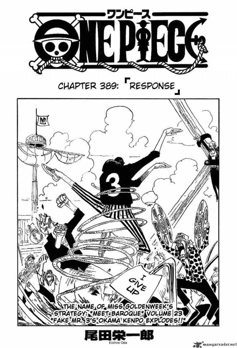 One Piece Chapter 389 — page 1