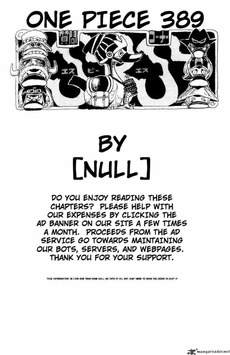 One Piece Chapter 389 — page 18
