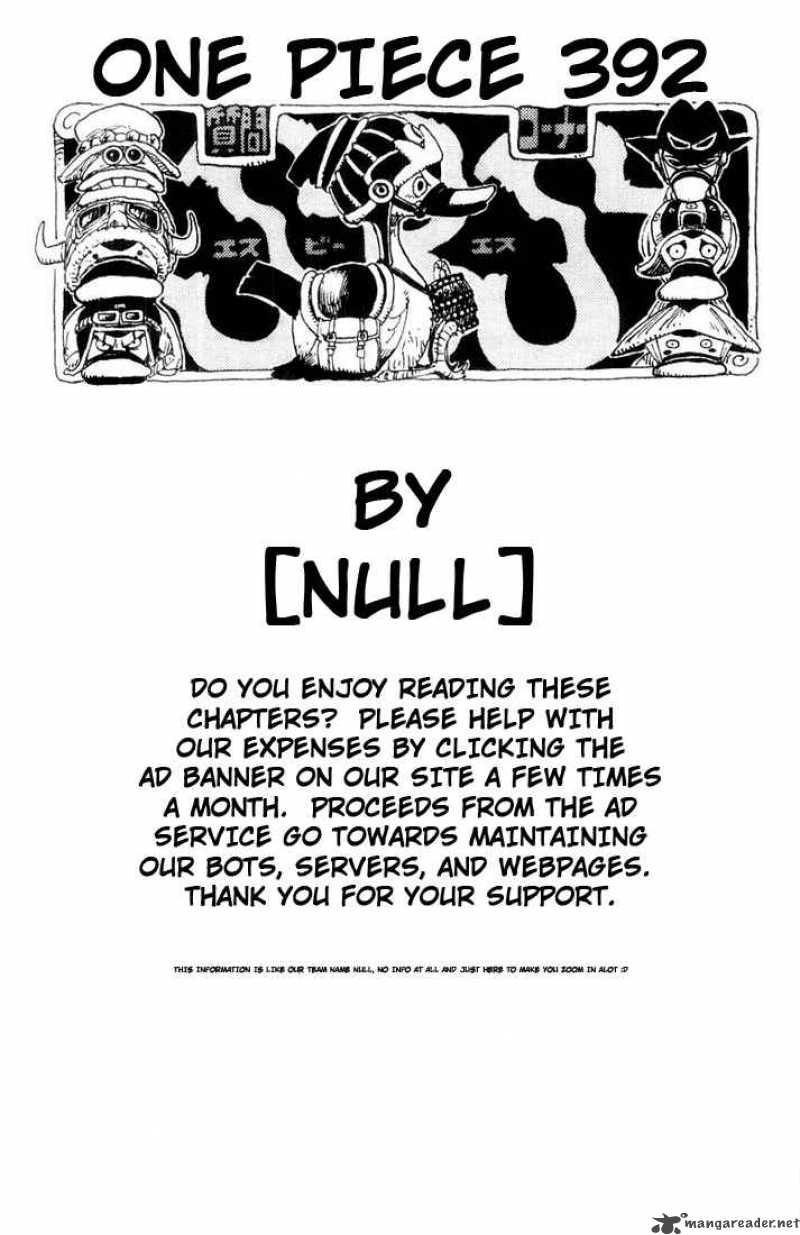 One Piece Chapter 392 — page 20