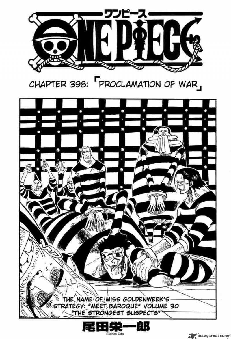 One Piece Chapter 398 — page 1