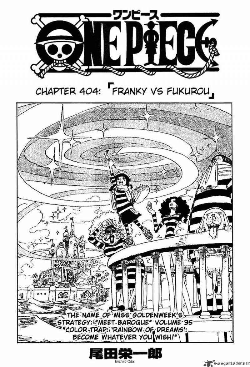 One Piece Chapter 404 — page 1
