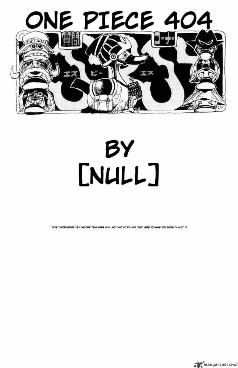 One Piece Chapter 404 — page 19
