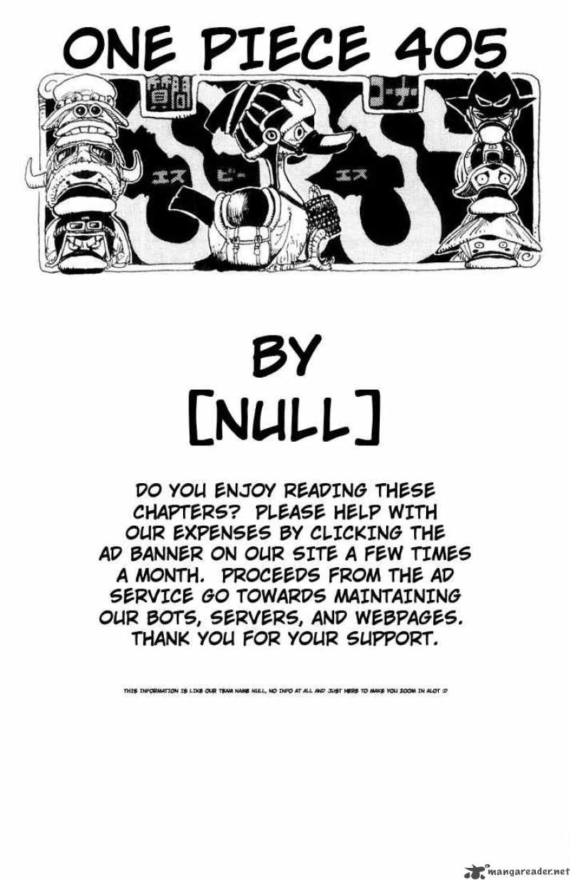 One Piece Chapter 405 — page 19