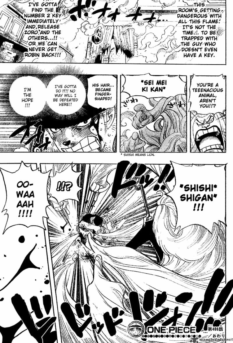 One Piece Chapter 406 — page 18