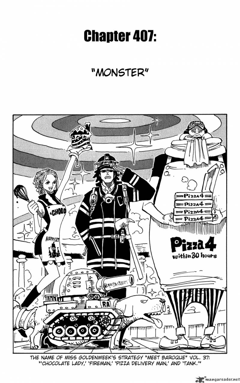 One Piece Chapter 407 — page 1