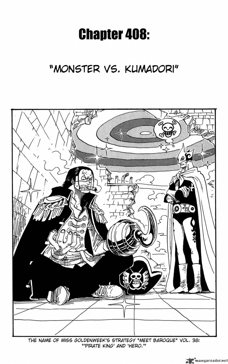 One Piece Chapter 408 — page 1
