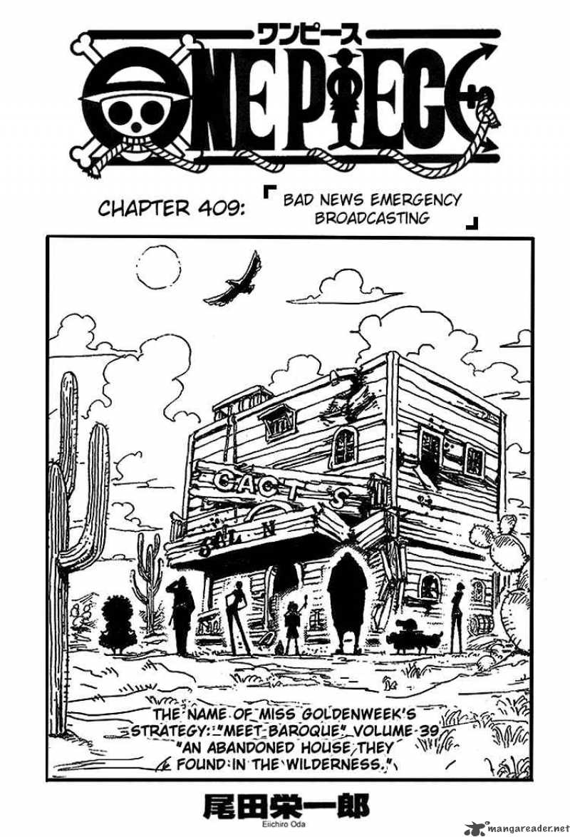 One Piece Chapter 409 — page 1