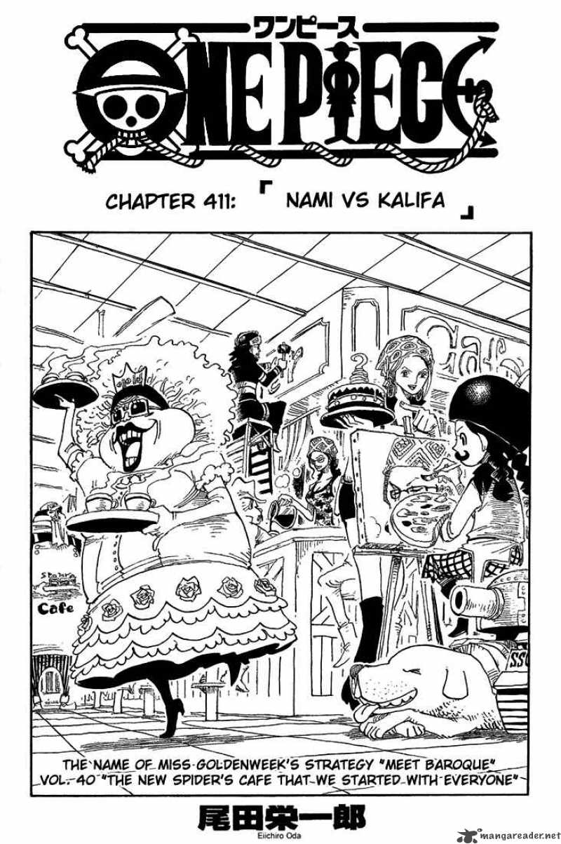 One Piece Chapter 411 — page 1