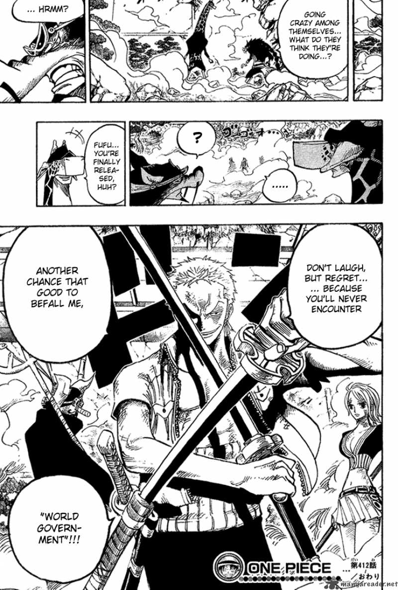 One Piece Chapter 412 — page 18