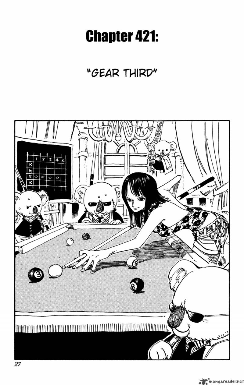 One Piece Chapter 421 — page 1