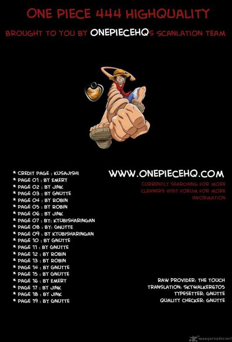 One Piece Chapter 444 — page 1