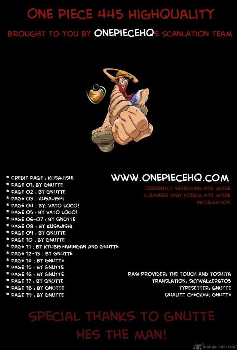 One Piece Chapter 445 — page 1
