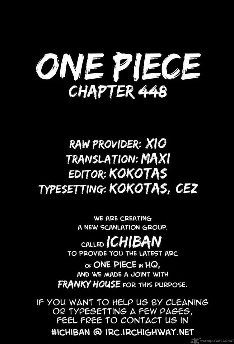 One Piece Chapter 448 — page 19