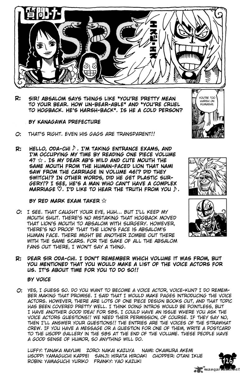 One Piece Chapter 465 — page 20