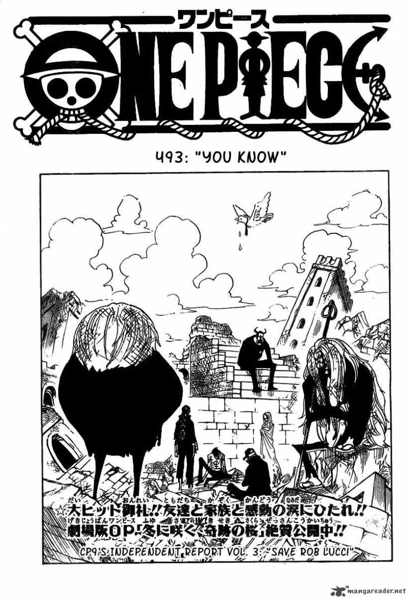 One Piece Chapter 493 — page 1