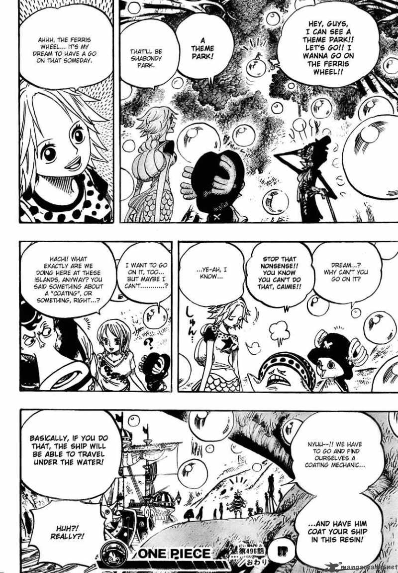 One Piece Chapter 496 — page 17
