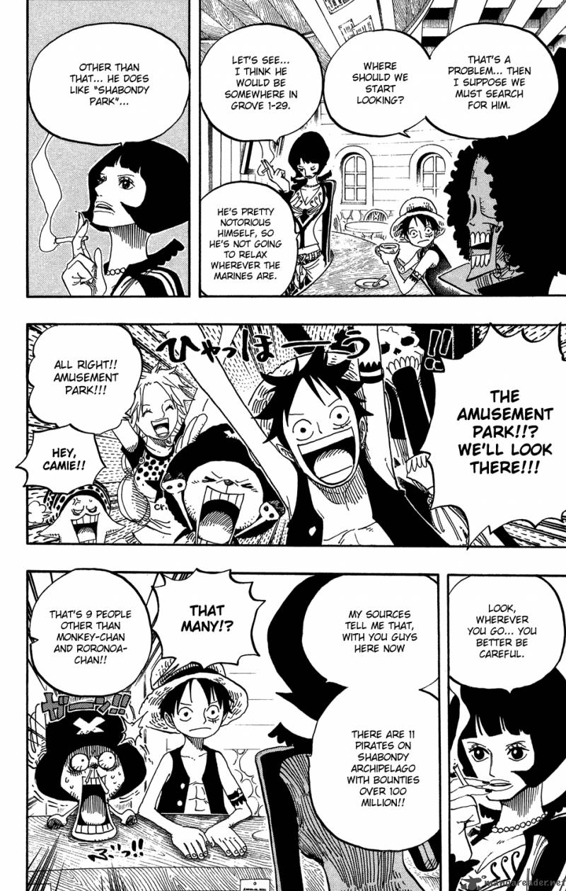 One Piece Chapter 498 — page 10