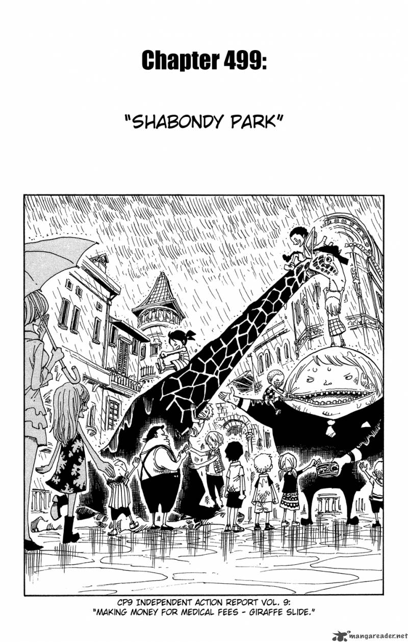 One Piece Chapter 499 — page 1