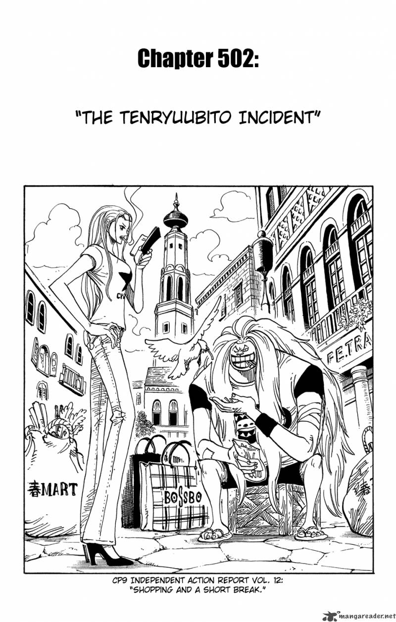 One Piece Chapter 502 — page 1