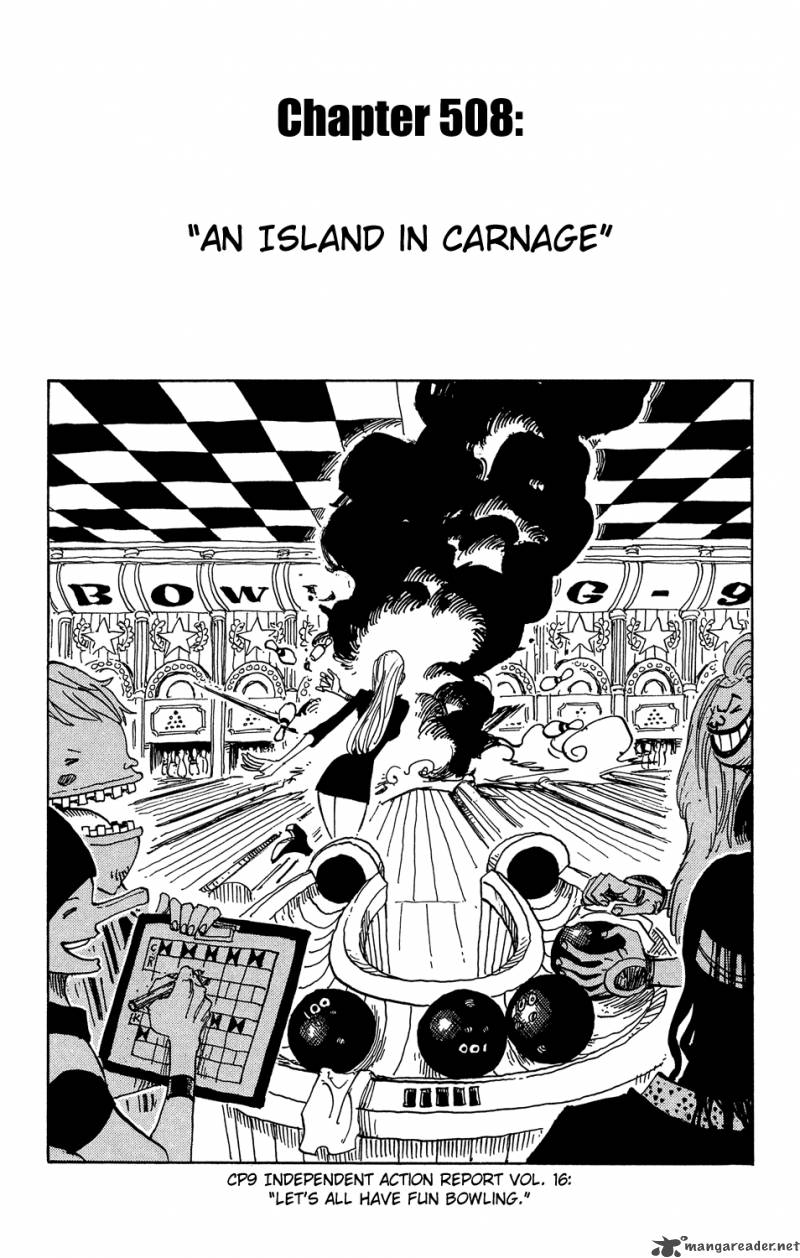 One Piece Chapter 508 — page 1