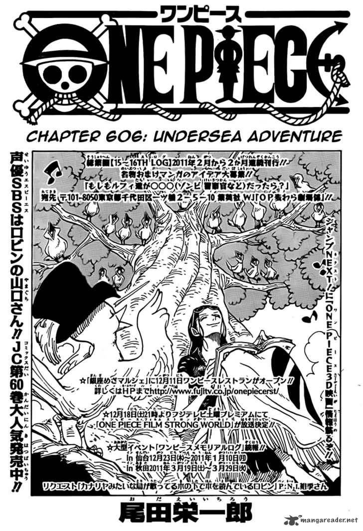 One Piece Chapter 606 — page 1