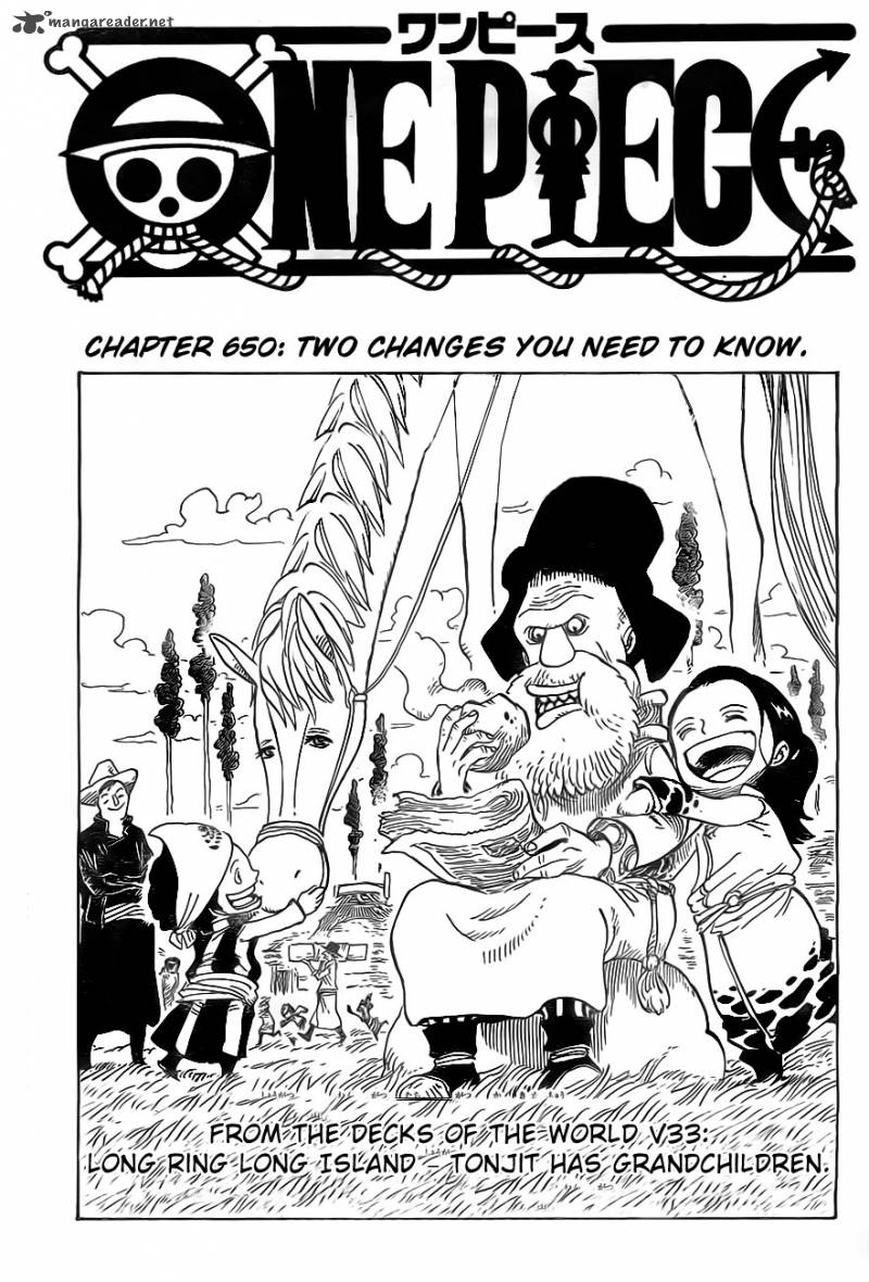 One Piece Chapter 650 — page 1