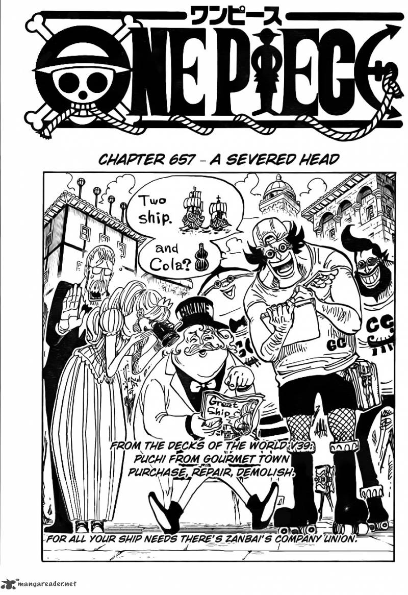 One Piece Chapter 657 — page 1