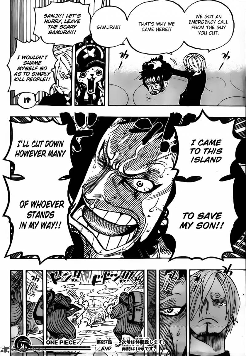 One Piece Chapter 657 — page 16