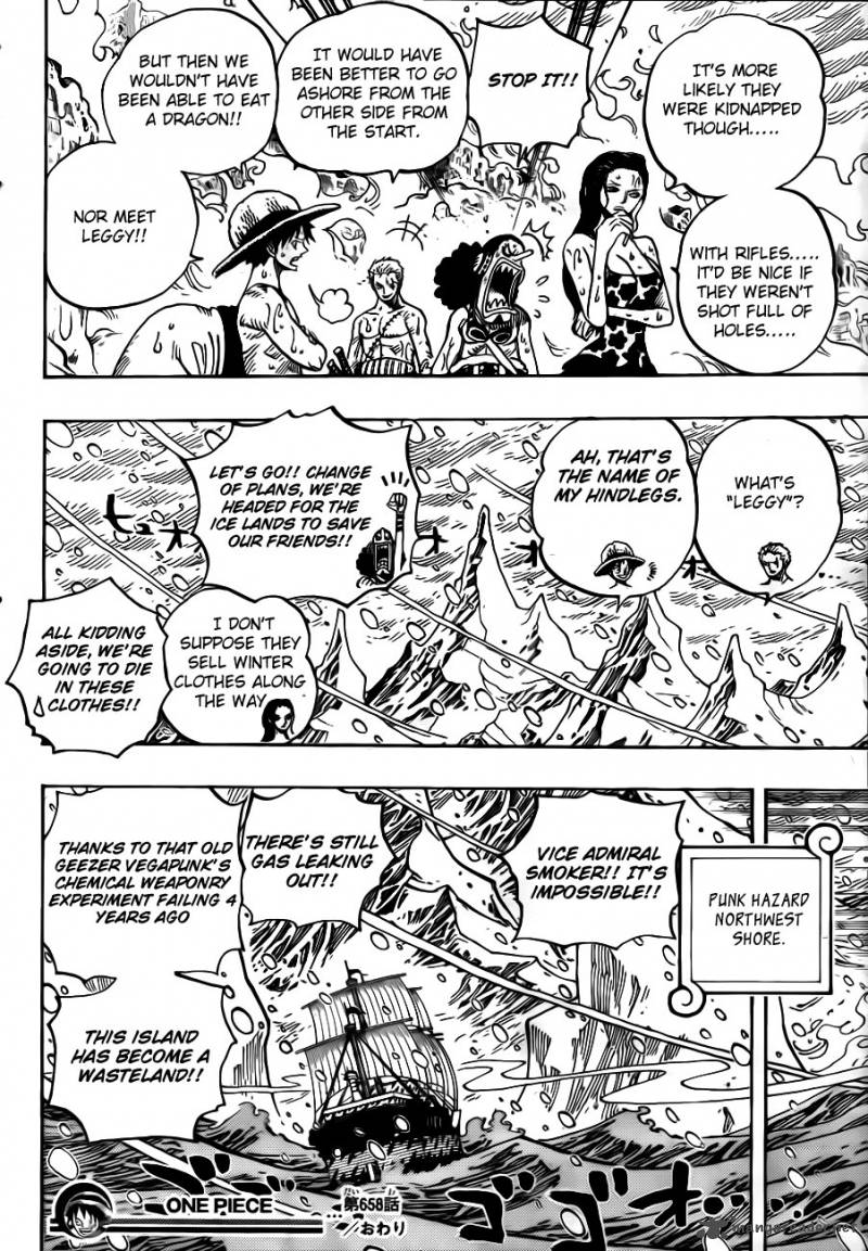 One Piece Chapter 658 — page 18