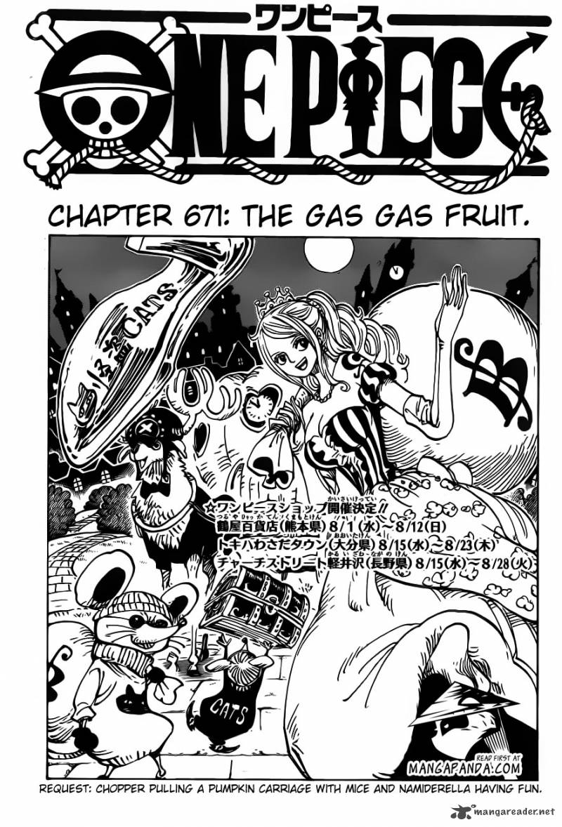 One Piece Chapter 671 — page 1