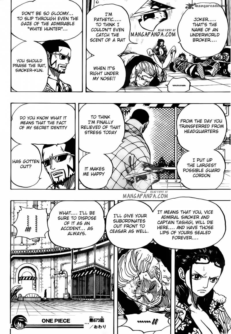 One Piece Chapter 673 — page 18
