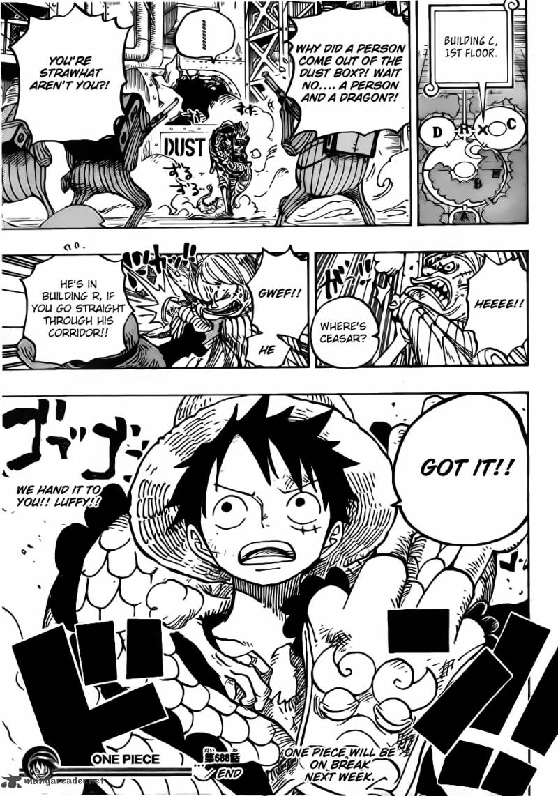 One Piece Chapter 688 — page 20