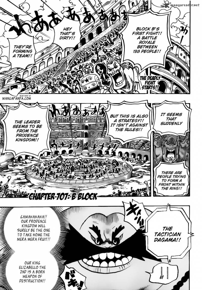 One Piece Chapter 707 — page 2