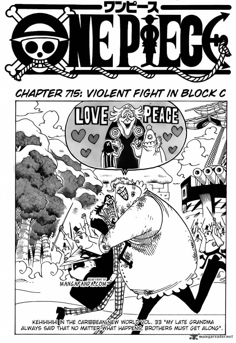 One Piece Chapter 715 — page 3