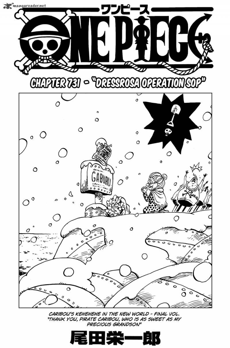 One Piece Chapter 731 — page 1
