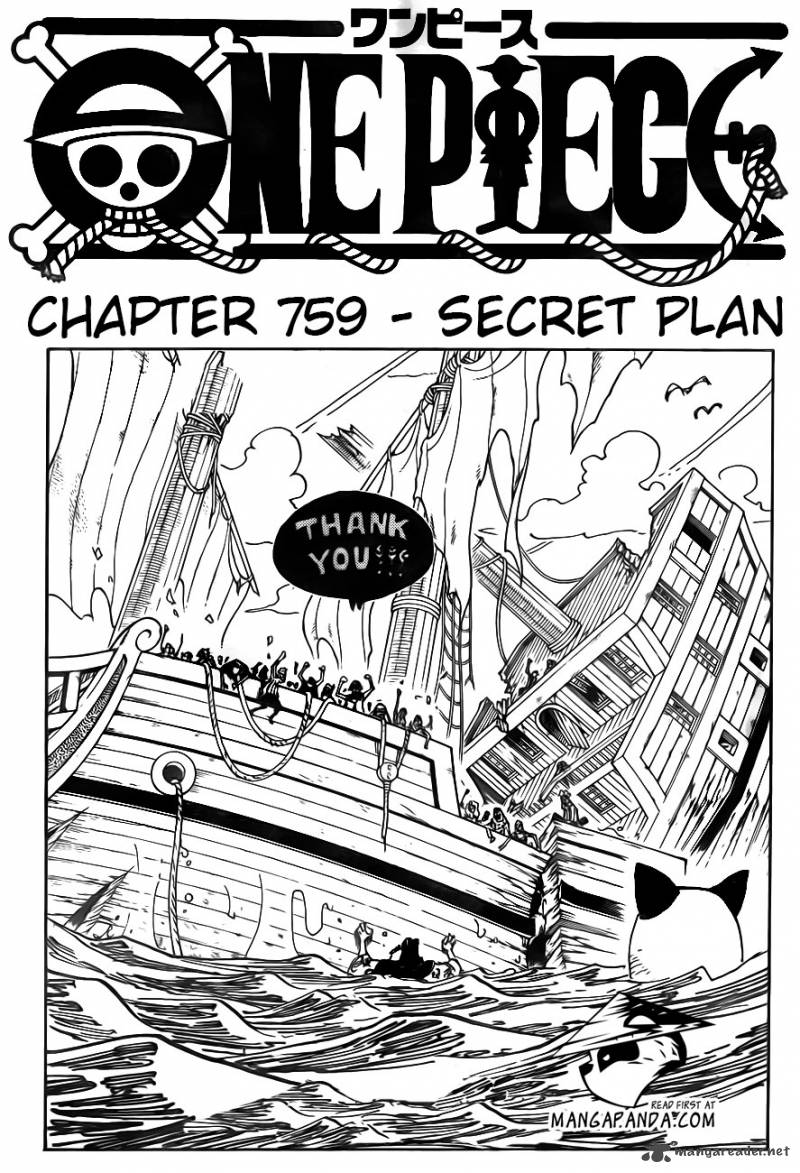 One Piece Chapter 759 — page 2