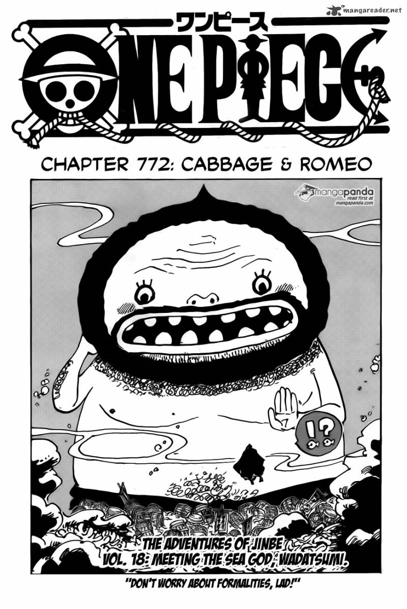 One Piece Chapter 772 — page 1