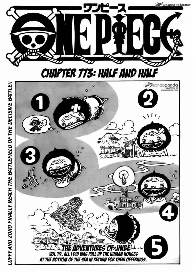 One Piece Chapter 773 — page 1