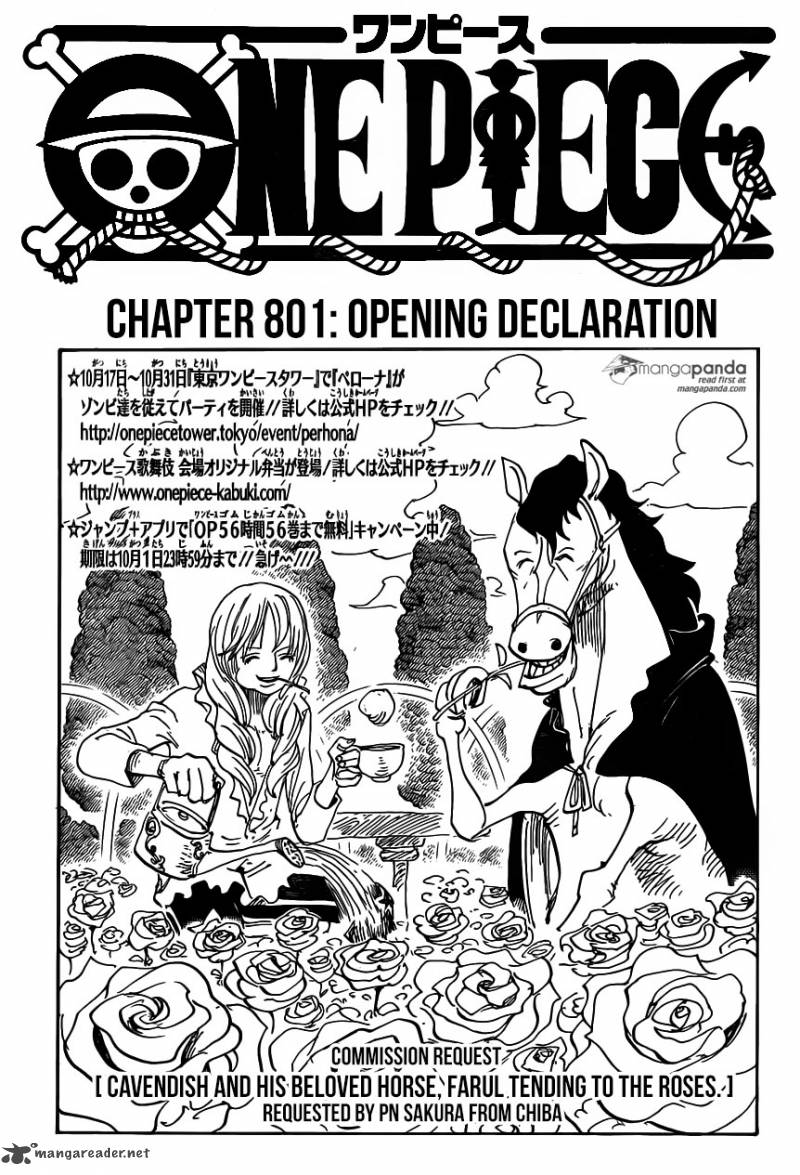 One Piece Chapter 801 — page 1