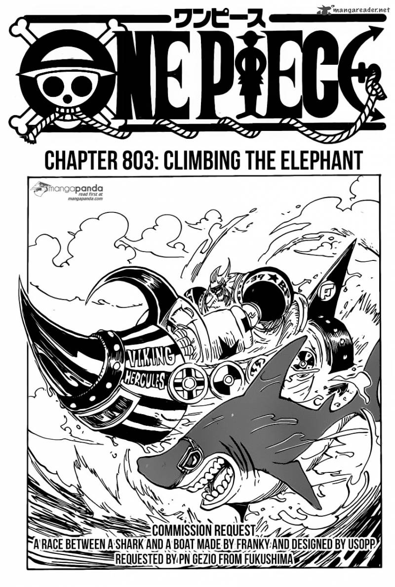 One Piece Chapter 803 — page 1
