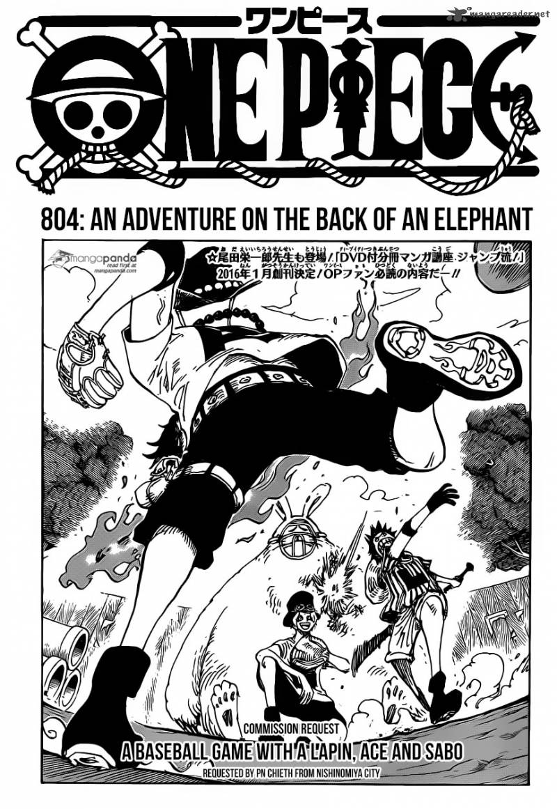 One Piece Chapter 804 — page 1