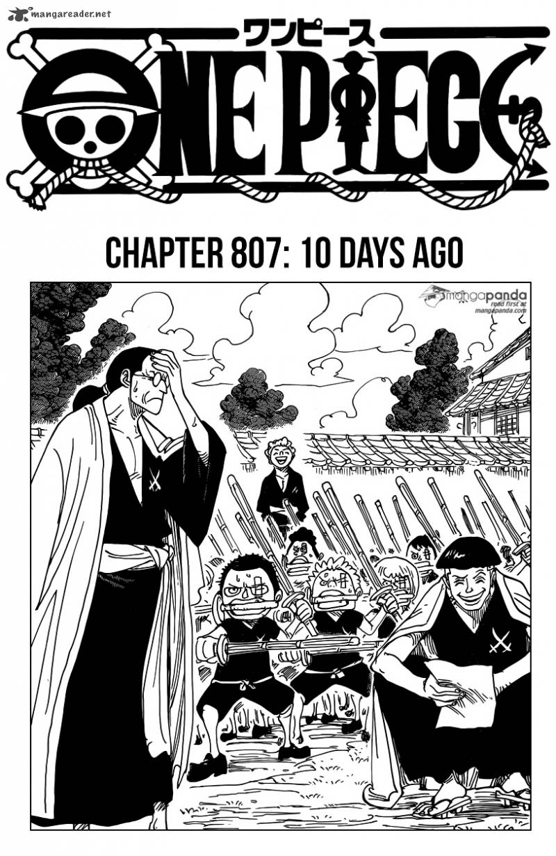 One Piece Chapter 807 — page 1