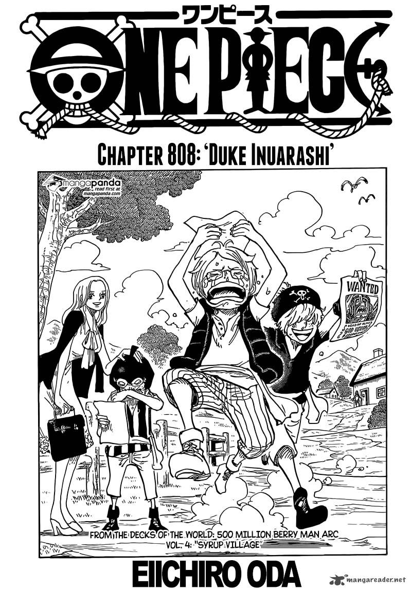 One Piece Chapter 808 — page 1