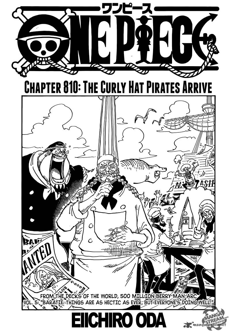 One Piece Chapter 810 — page 1