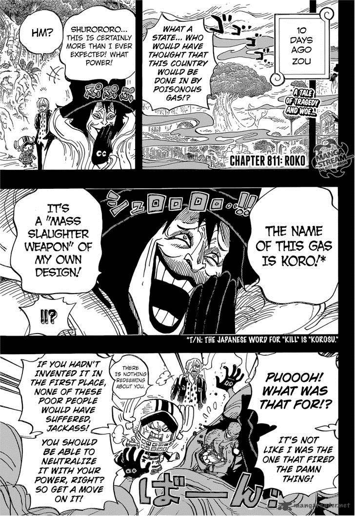 One Piece Chapter 811 — page 4
