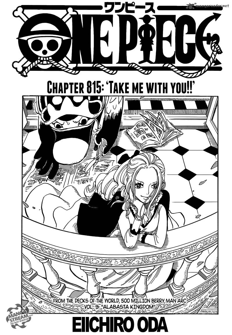 One Piece Chapter 815 — page 1