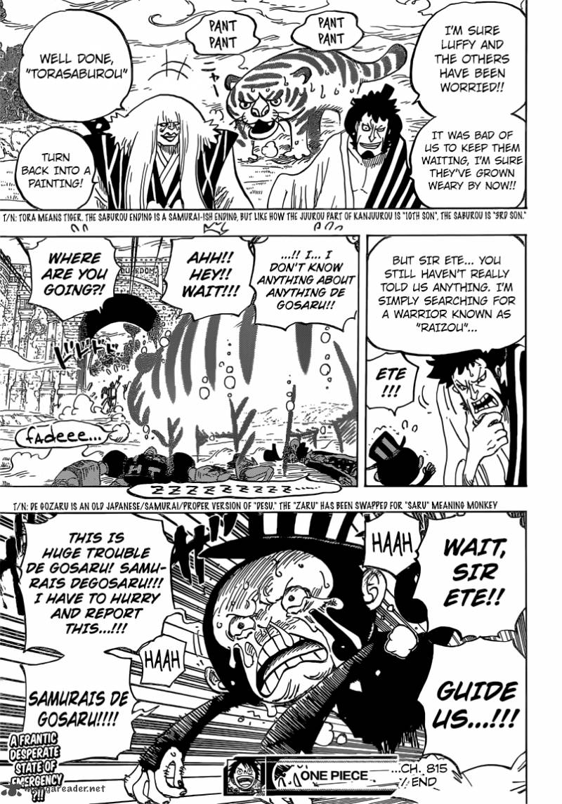 One Piece Chapter 815 — page 19