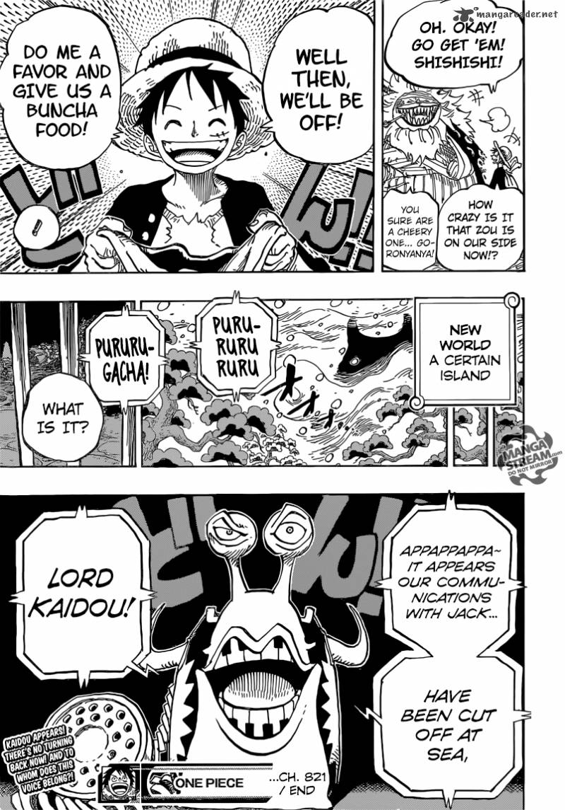 One Piece Chapter 821 — page 20